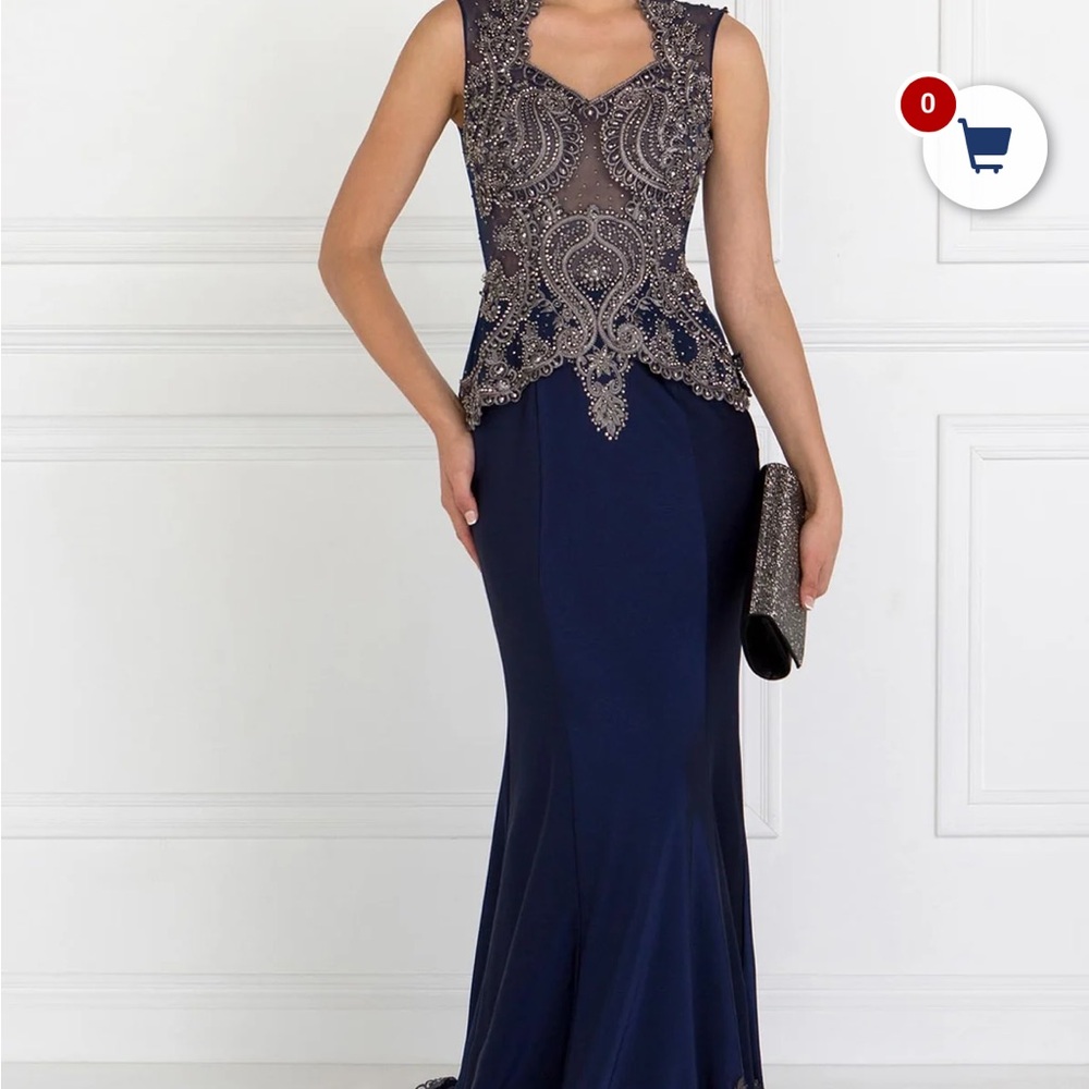 GLS Collective Gold and burgundy Embellished Maxi Gown for Weddings